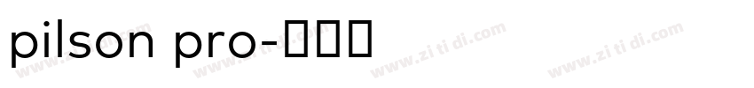 pilson pro字体转换
